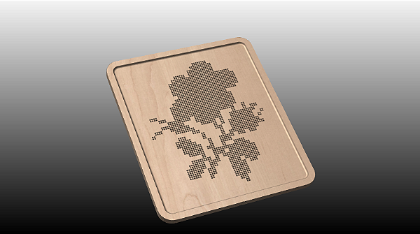 Bordado Ponto Cruz - Flor 2