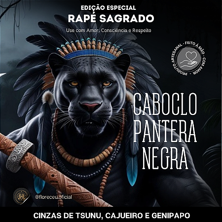 Rapé Caboclo Pantera Negra
