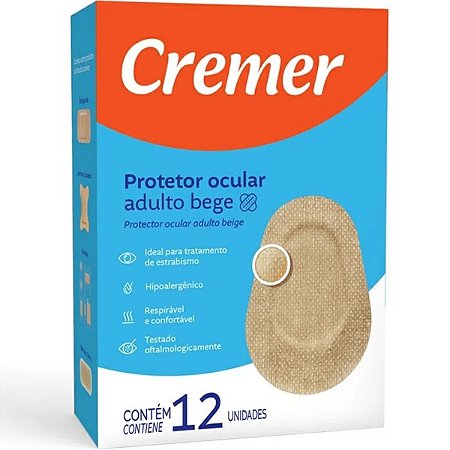 Protetor Ocular Adulto Bege Cx 12 Und - Cremer