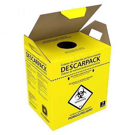 Coletor de Perfurocortantes 7 Litros - Descarpack
