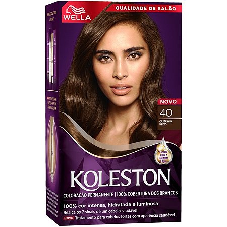 Tintura Koleston 40 Castanho Médio - Wella