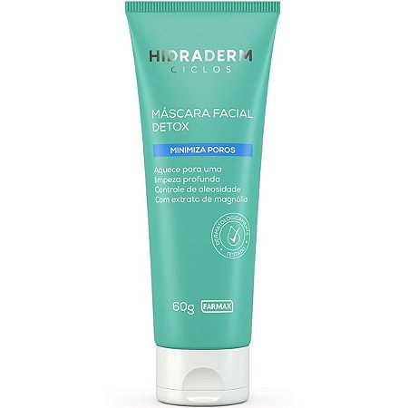Máscara Facial Detox Hidraderm Ciclos 60g - Farmax