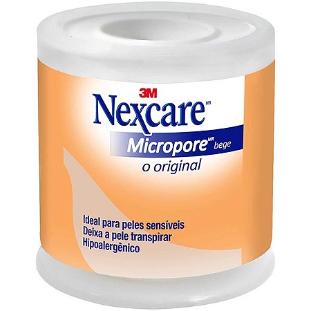Fita Micropore Bege 3M 50mm x 4,5m - Nexcare