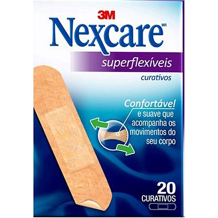 Curativo Superflexíveis 3M 20 Und - Nexcare