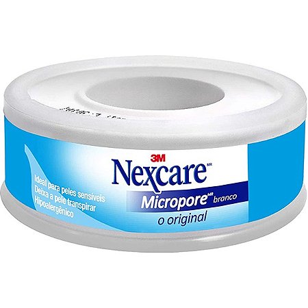 Fita Micropore Branca 3M 12mm x 4,5m - Nexcare