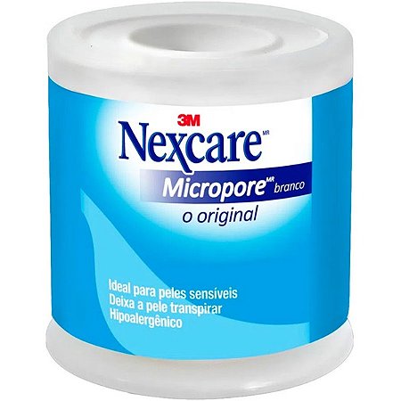 Fita Micropore Branca 3M 50mm x 4,5m - Nexcare