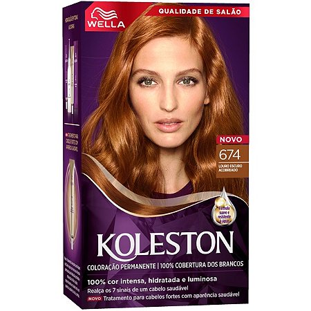 Tintura Koleston Kit 674 Chocolate Acobreado