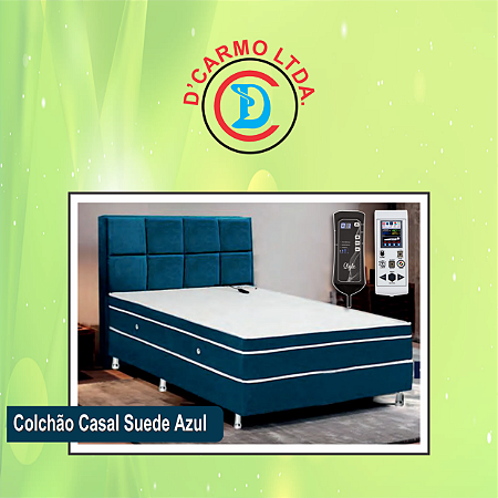 COLCHÃO MAGNÉTICO - Casal Padrão - Azul