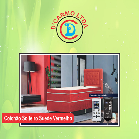 COLCHÃO MAGNÉTICO - Solteiro - Vermelho