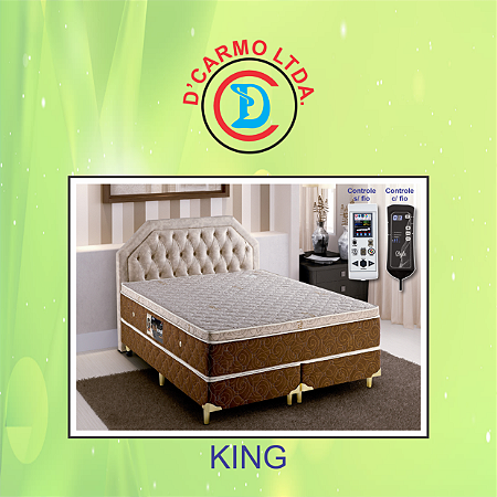 COLCHÃO MAGNÉTICO - VIBRATO 32 CM + CABECEIRA PARIS CAPITONE + BOX