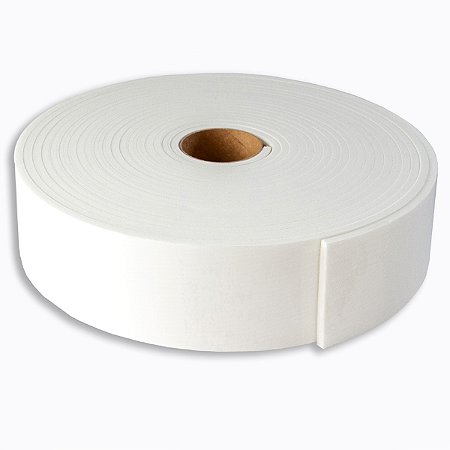 Rodapé de EVA Branco Liso Autocolante 5mm x 70mm x 10m
