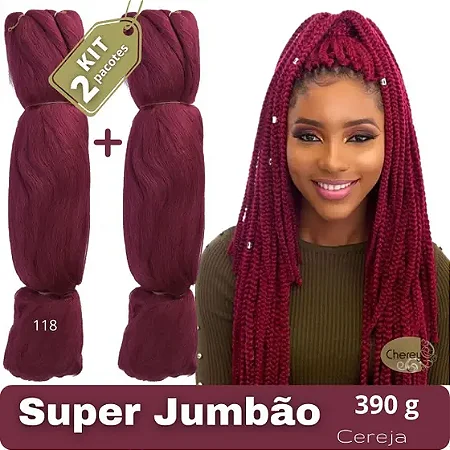 2 KITS DE CABELO SUPER JUMBO CHEREY