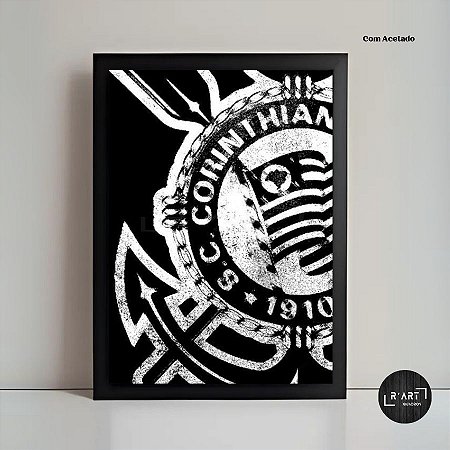 Quadro Decorativo - Corinthians, Futebol - 1 Unidade