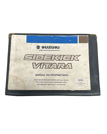 Manual Proprietário Suzuki Sidekick