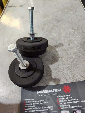 Amortecedor de impacto para base de tornos e máquinas em geral