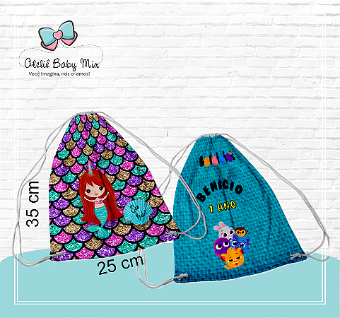 Mochila Saco - 25 unidades