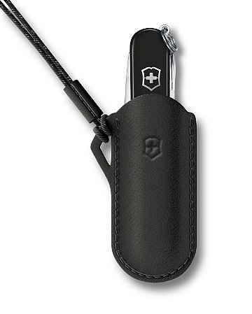 Bainha de Couro para Canivetes Classic SD Preto Victorinox