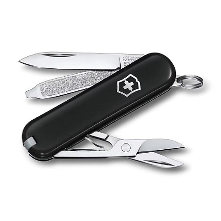 Canivete Victorinox Classic SD 7 Funções Preto Dark Illusion