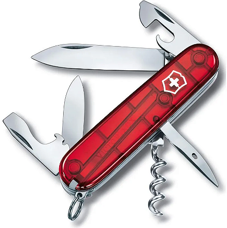 Canivete Victorinox Spartan 12 Funções Vermelho Translúcido