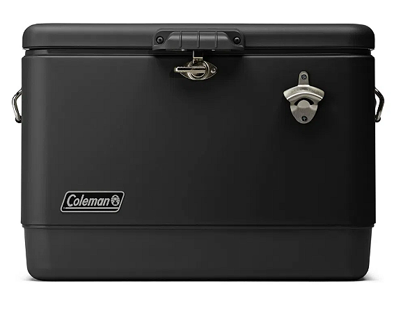 Caixa Térmica Reunion 54QT 51L Aço Inox All Black Coleman