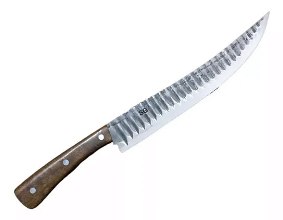 Faca De Churrasco Istambul Inox 2mm Cabo Classico 10 Grife SG