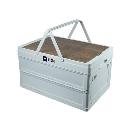 Caixa de Armazenamento Camp Boxx G Estrutura Compactável Espaçosa Branco NTK
