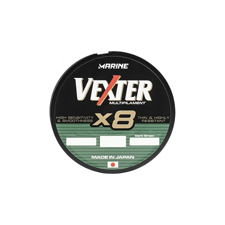 Linha Para Pesca Vexter X8 Multifunções Verde 20lb 19mm 150 Metros Marine Sports