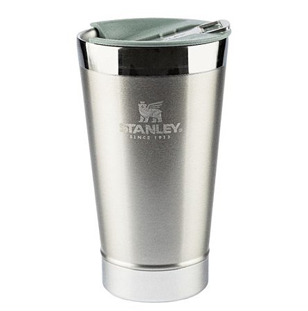 Copo Térmico Cerveja Com Tampa 473ml Stainless Steel Stanley