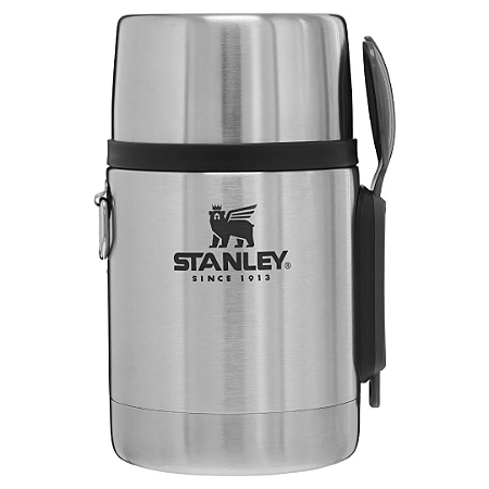 POTE TERMICO COM GARFOLHER 532 ML INOX STANLEY