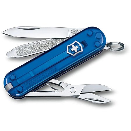 Canivete Victorinox Classic SD 7 Funções Deep Ocean Translúcido