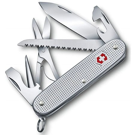 Canivete Victorinox Farmer Alox Silver 10 Funções