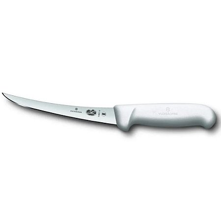 Faca De Cozinha Para Desossar lâmina Curva 15cm Branca Victorinox