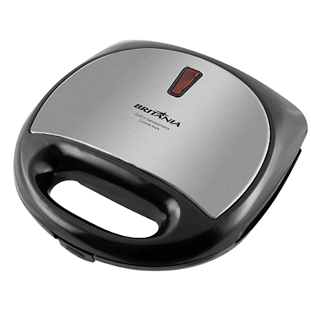 Grill e Sanduicheira Crome Inox 750W 127V Britânia