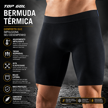 Bermuda Térmica Compressão Com Bolso Lateral