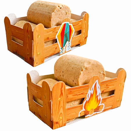 Mini Caixote Cestinha Para Paçocas Festa Junina Arraial 8 Un