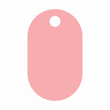 50 Etiquetas Tag Rosa Bebê Chá de Revelação Kardos 4,5x7,5cm