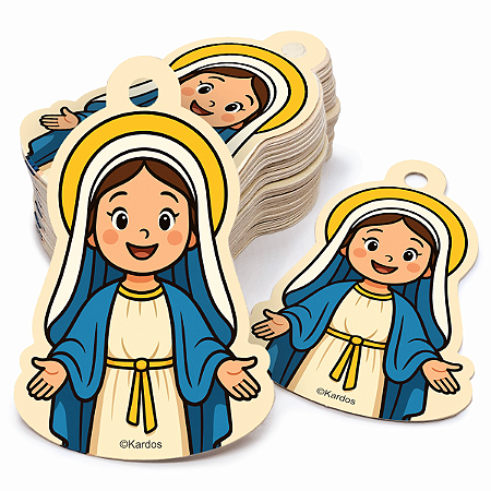 50 Tags Nossa Senhora das Graças para Presentes e Lembrancinhas Religiosas