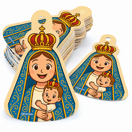 50 Tags Nossa Senhora de Nazaré Presentes e Lembrancinhas Religiosas