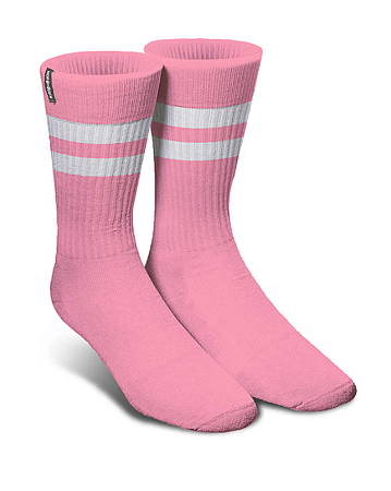 Meia Norden Old School Pink Branco