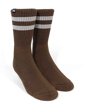 Meia Norden Old School Marron Branco