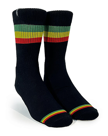 Meia Norden Old School Preto Raggae