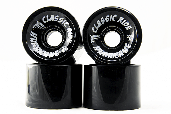 Rodas Hurricane Classic 70mm Preta 80A