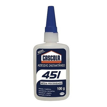 ADESIVO INSTANTANEO 451 100G USO GERAL 2314079 CASCOLA