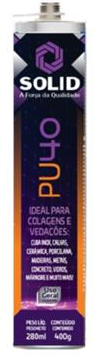 Cola PU 40 Branco 400Gr Solid