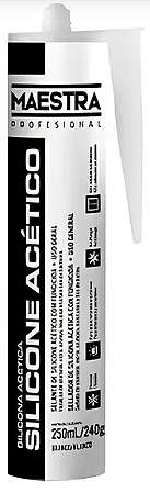 Silicone Incolor Acético Maestra HP Tubo 250ML