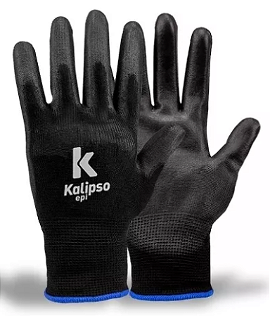 Luva Mão PU Multi-Tato Preta Tam 09- G Kalipso