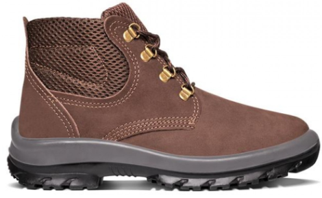 Botina Bico de PVC Nobuck (Marrom Café) - Crival