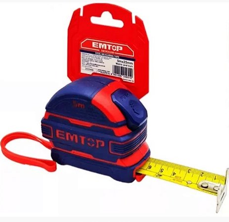 Trena Emborrachada 5M X25MM Semi-Automatica Emtop