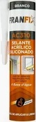 Selante Base D'agua Branco Siliconado 310ML/500Gr AC310
