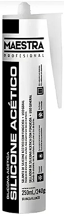 Silicone Preto Acético Maestra HP Tubo 250ML